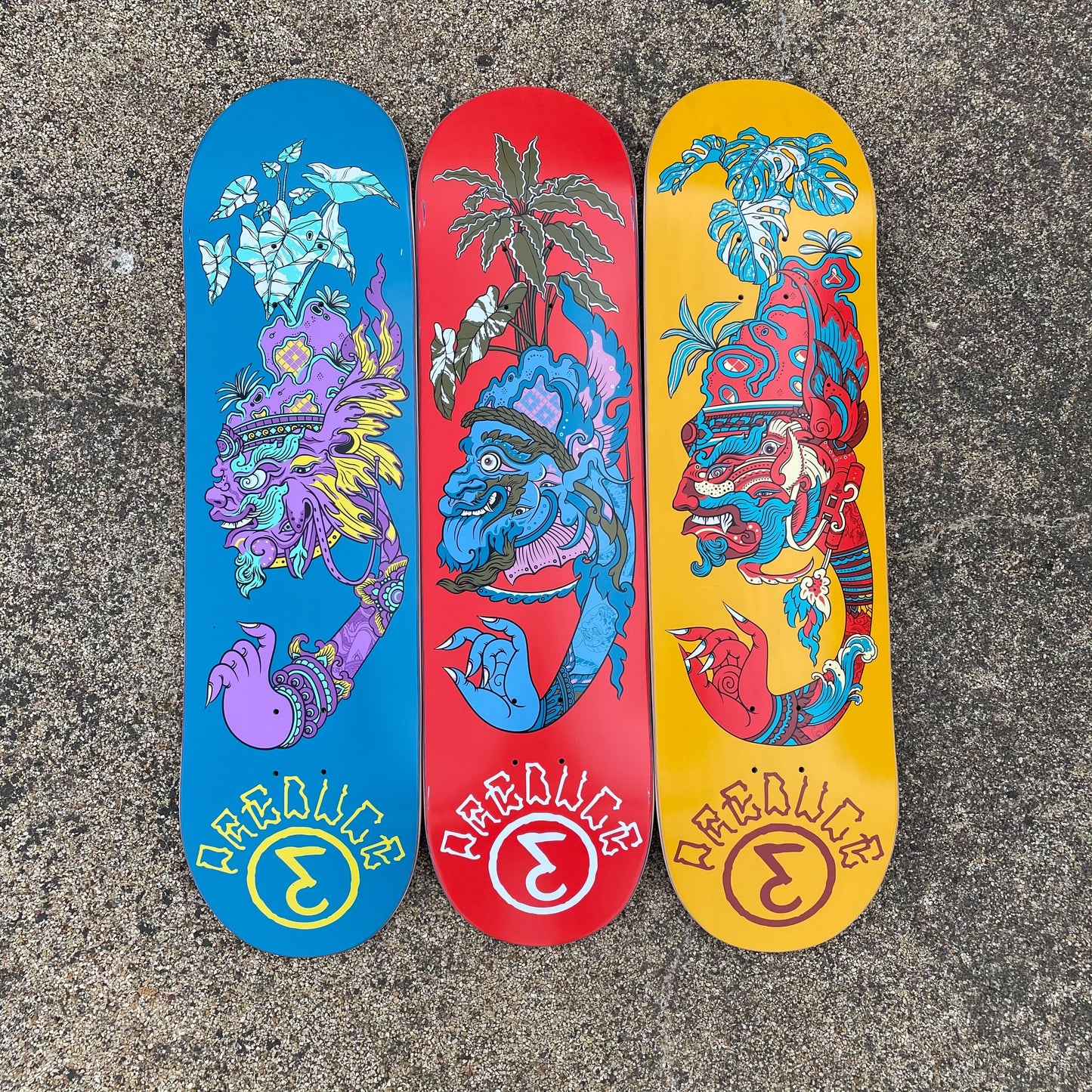 Preduce Skateboards - TRK Pot Head Team (Yellow/Red) 8.5